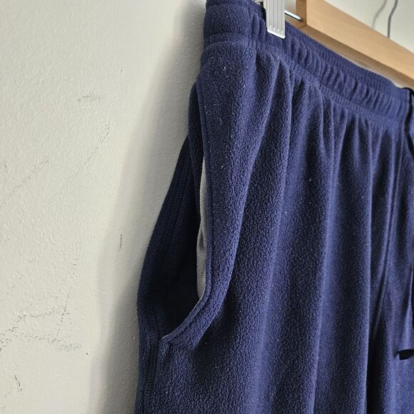 Vintage Under Armour Men’s Fleece Pants XL Navy Elastic Waist Soft. - Picture 10 of 10